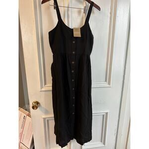 NEW Patagonia Garden Island Dress Sz Small Black
